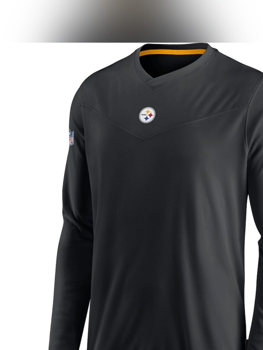 Nike Black Pittsburgh Steelers Long-Sleeve V-Neck Pullover